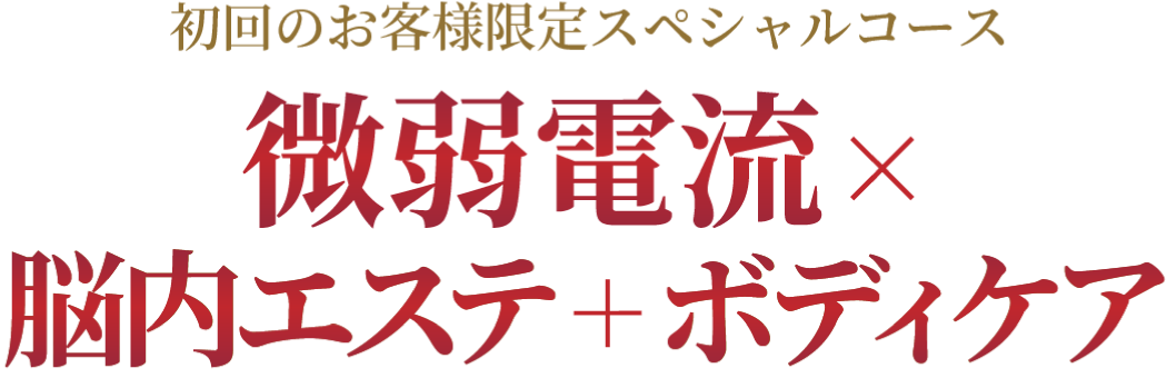 初回のお客様限定スペシャルコース微弱電流×脳内エステ＋ボディケア