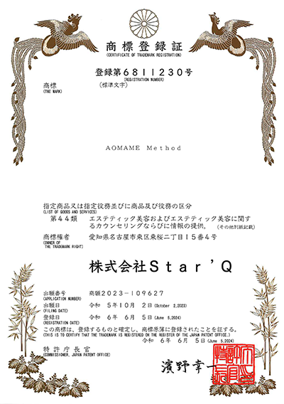 「AOMAME Method」商標登録取得